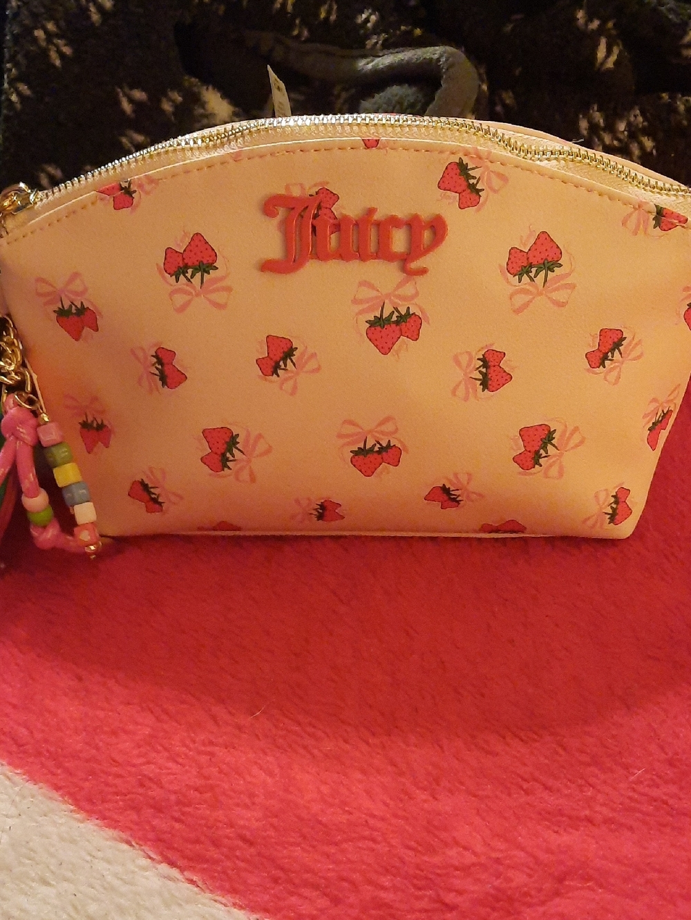 Juicy Couture Sweet Strawberry Print  Pouch